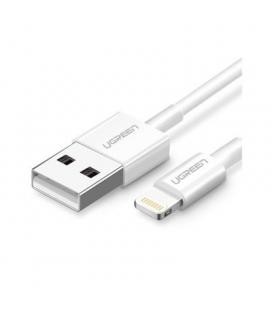 CABLE UGREEN USB-A MALE A LIGHTNING MFI 1M WHITE