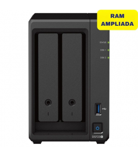 Nas synology diskstation ds723+/ 2 bahías 3.5'- 2.5'/ 16gb ddr4/ formato torre