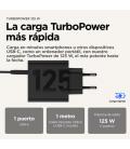 Motorola TurboPower 125W Cargador de Pared para Smartphone y Tablets Negro