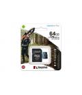 Kingston Technology Tarjeta microSDXC Canvas Go Plus 170R A2 U3 V30 de 64 GB con ADP