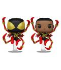 Funko pop marvel spider - man comics miles morales iron spider w - chase aleatorio