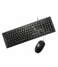 Kit teclado + raton pc case usb negro pcc - ktr - 001