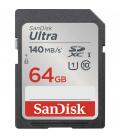 Tarjeta de memoria secure digital sdxc sandisk ultra - 64gb - clase 10 - sdxc - 140mb - s