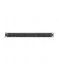 Patch panel lanberg 48 puertos 1u cat.6 19 pulgadas negro