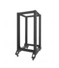 Armario lanberg abierto rack 19 pulgadas 22u - 600x800 negro