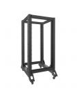 Armario lanberg abierto rack 19 pulgadas 22u - 600x800 negro