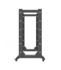 Armario lanberg abierto rack 19 pulgadas 27u - 600x800 negro