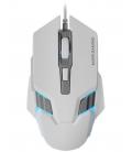 Ratón gaming mars gaming mm024/ hasta 4000 dpi/ blanco