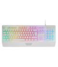 Teclado gaming semimecánico mars gaming mk124/ blanco