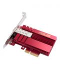 Tarjeta de red pci express-sfp+ asus xg-c100f/ 10gbps