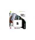 Tarjeta de memoria kingston canvas select plus 256gb microsd xc/ clase 10/ 100mbs