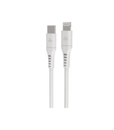 CABLE HUNE ECO USB-C A LIGHTNING 100CM BLANCO