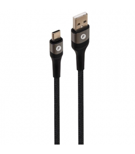 Cable usb 2.0 tipo-c fonestar usb-ca/ usb tipo-c macho - usb macho/ 480mbps/ 1m/ negro