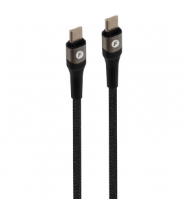 Cable usb 2.0 tipo-c fonestar usb-cc/ usb tipo-c macho - usb tipo-c macho/ 480mbps/ 1m/ negro