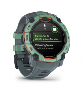 Garmin Instinct 3 50mm AMOLED Reloj Smartwatch Deportivo GPS 10ATM Verde con Correa Gris