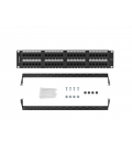 PATCH PANEL LANBERG 48 PUERTOS 2U 19? CAT.6 NEGRO