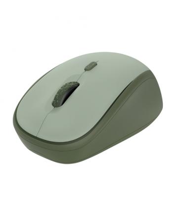 Ratón mini inalámbrico trust yvi+ silent/ hasta 1600 dpi/ verde