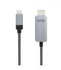 Cable conversor nanocable 10.15.5103/ usb tipo-c macho - hdmi macho/ 3m/ negro