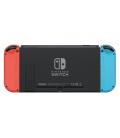 Nintendo switch versión oled azul neón/rojo neón/ incluye base/ 2 mandos joy-con