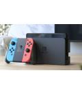 Nintendo switch versión oled azul neón/rojo neón/ incluye base/ 2 mandos joy-con