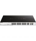 Switch d - link 28 puertos gestionable 24 10 - 100 - 1000 poe layer2 smartiii